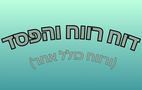 דוח רווח והפסד